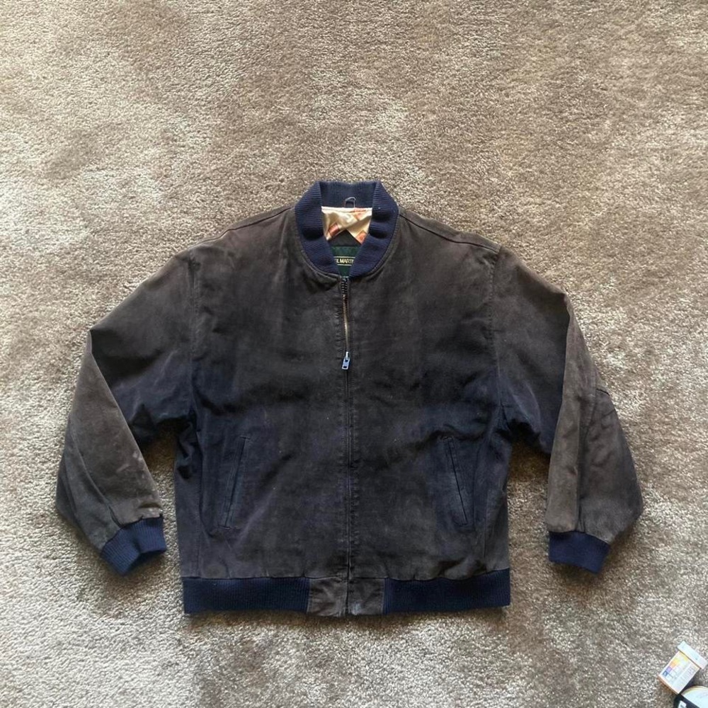 Leather bomber Neil Martin